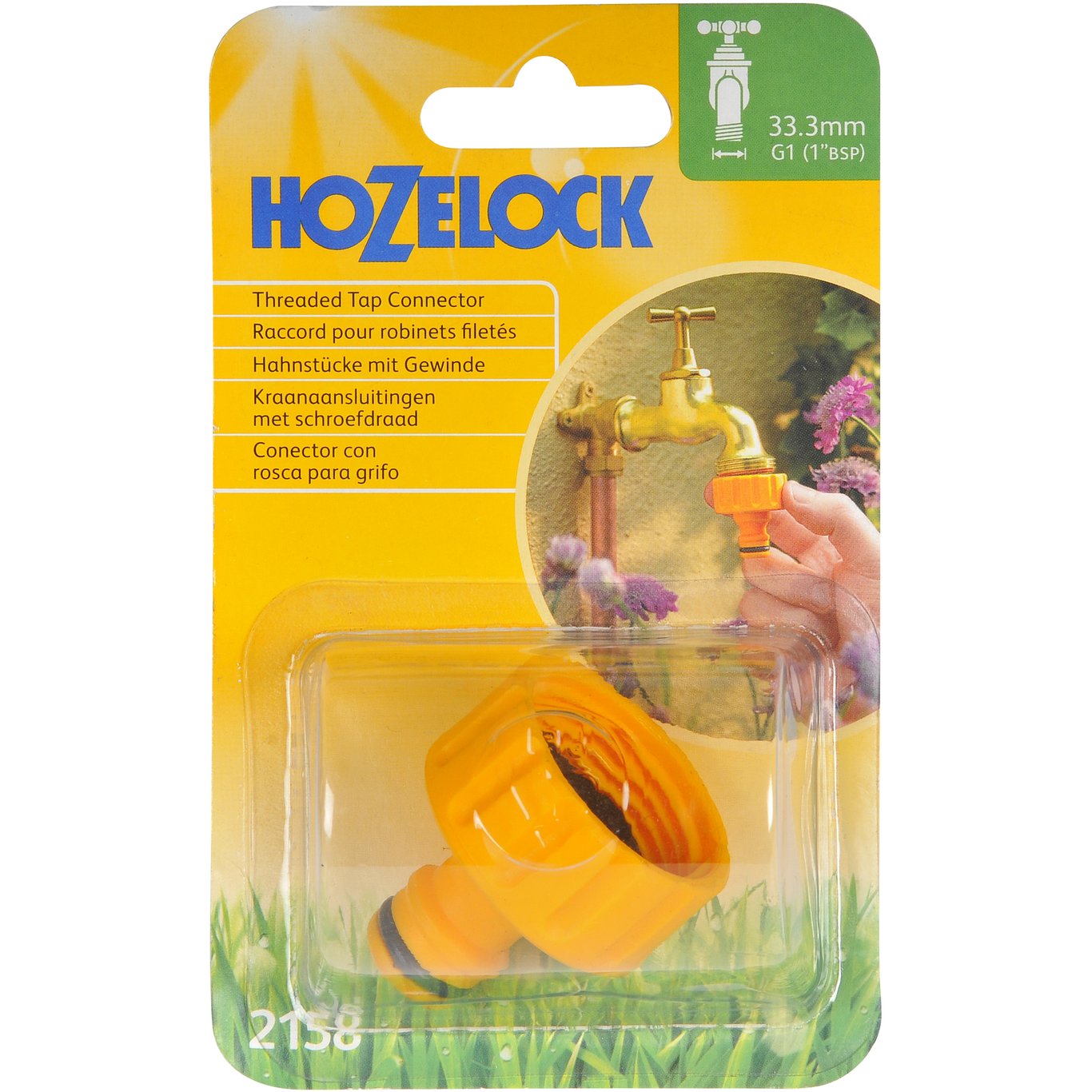 HOZELOCK KRANKOPLING MED BSP GJENGER 33MM 1" HOZELOCK KRANKOPLING MED BSP GJENGER 33MM 1"