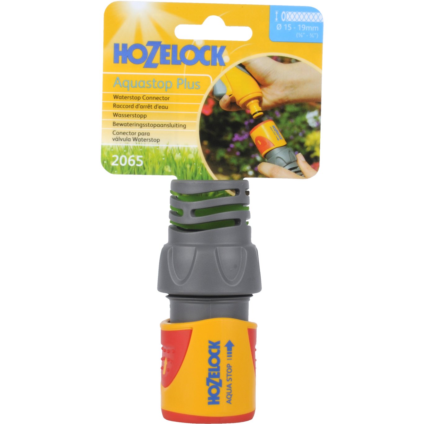 HOZELOCK HURTIGKOPLING M/VANNSTOPP FOR 19MM HOZELOCK HURTIGKOPLING M/VANNSTOPP FOR 19MM