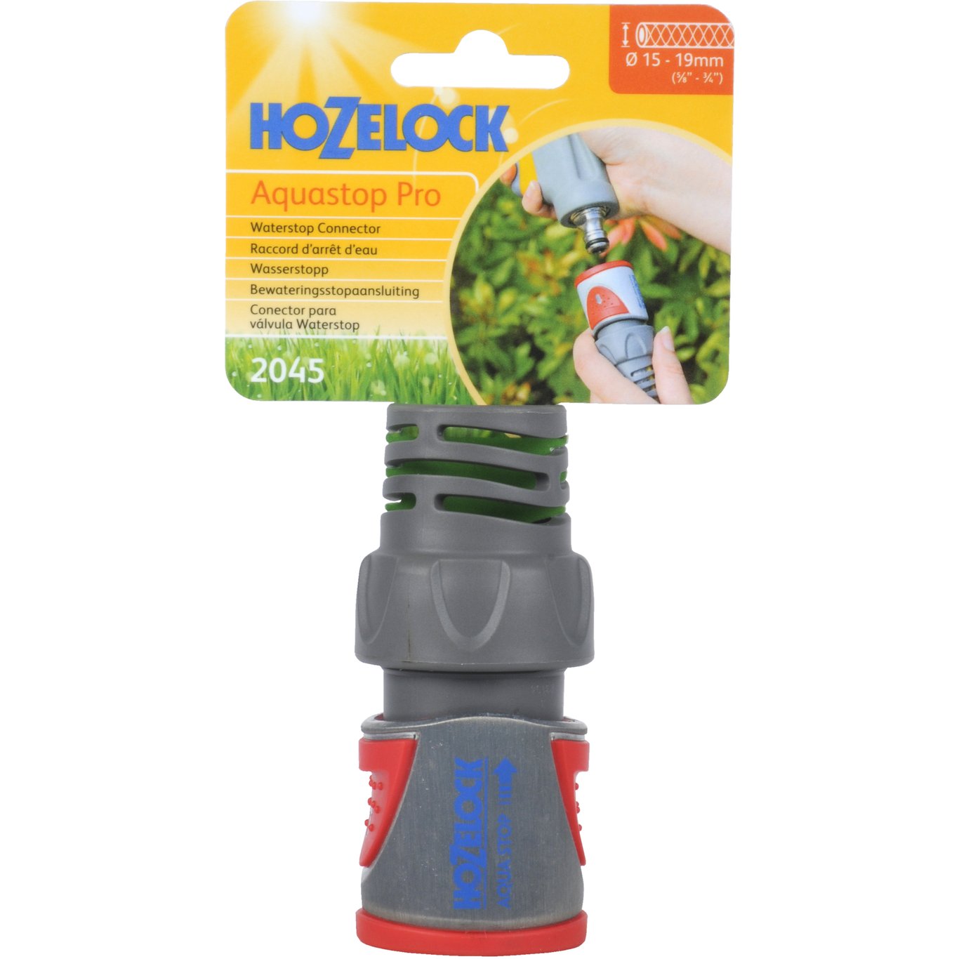 HOZELOCK METALL HURTIGKOPLING M/VANNSTOPP FOR 19MM HOZELOCK METALL HURTIGKOPLING M/VANNSTOPP FOR 19MM