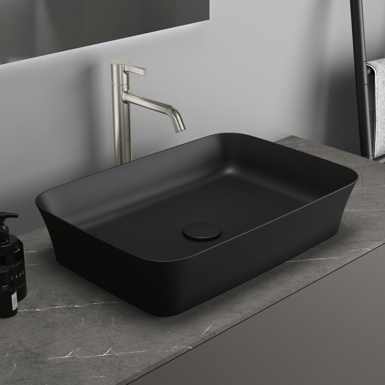 IDEAL STANDARD IPALYSS SERVANT 55X38 U/OVERLØP MATT SORT