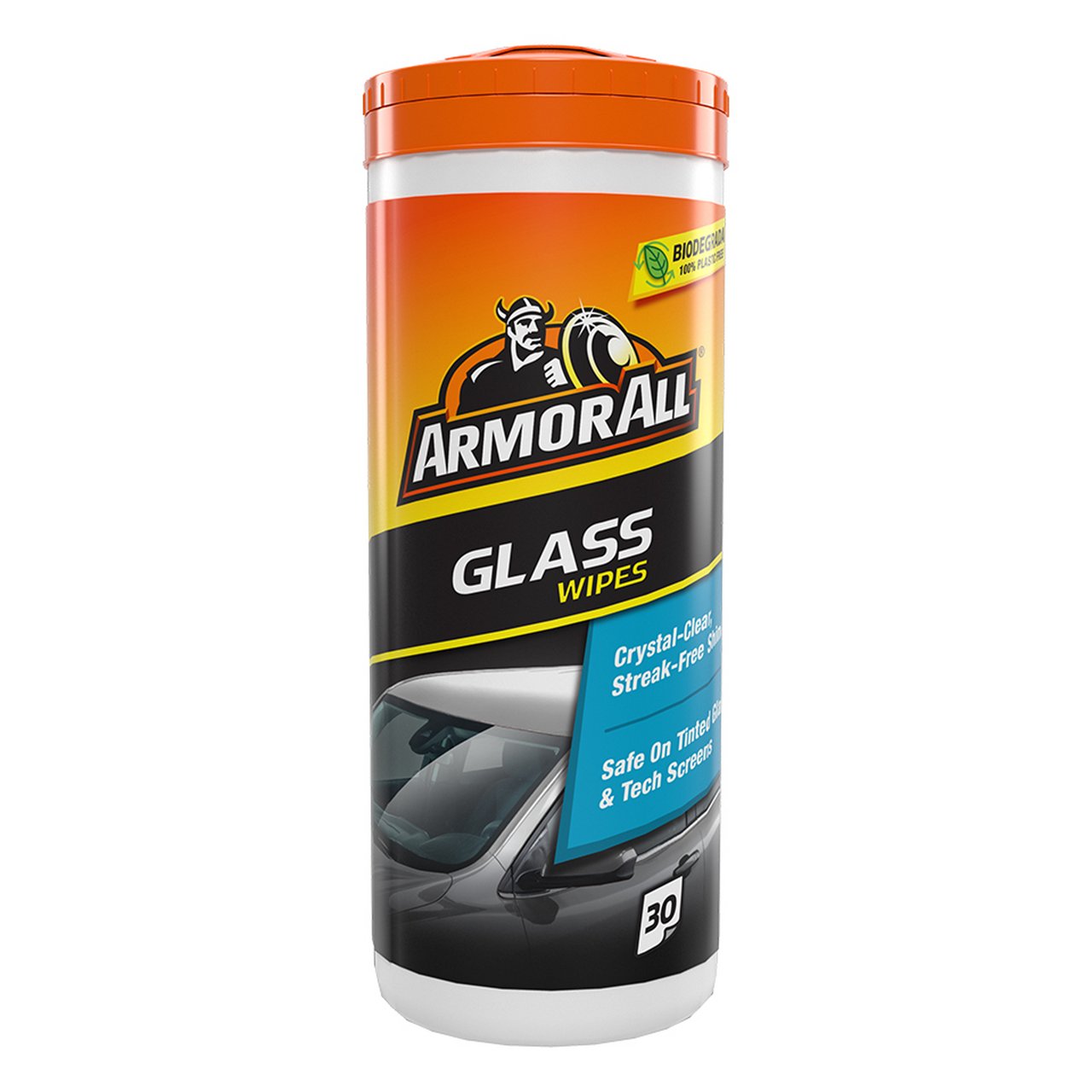 ARMOR ALL GLASS WIPES, CANNISTER 30 STK. ARMOR ALL GLASS WIPES, CANNISTER 30 STK.