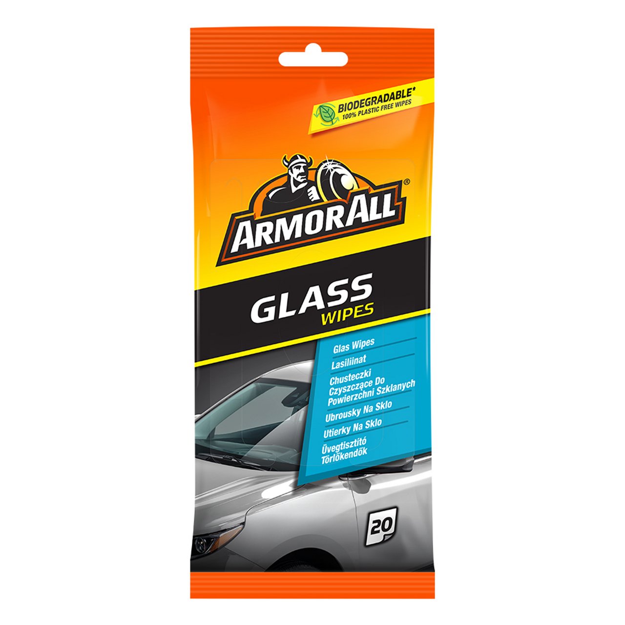 ARMOR ALL GLASS WIPES, FLATPK. 20 STK. ARMOR ALL GLASS WIPES, FLATPK. 20 STK.