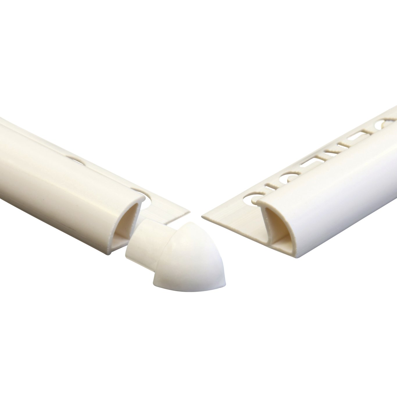 GENESIS HJØRNELIST UTV. 12 MM GRÅ PVC RUND ETR 128.11