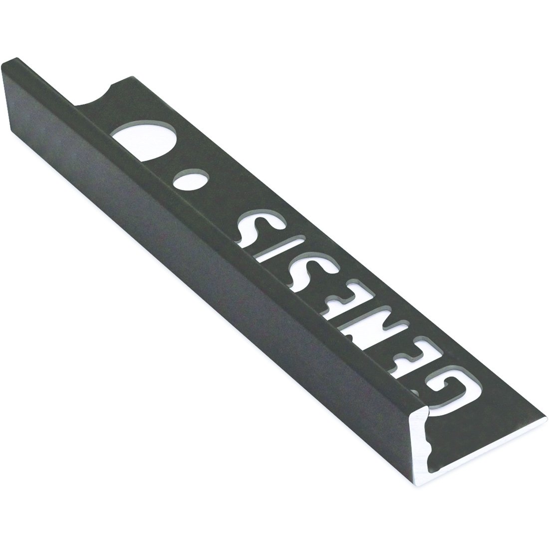 GENESIS UTVENDIG RETT HJØRNELIST 12MM ALU, MATT SORT GENESIS UTVENDIG RETT HJØRNELIST 12MM ALU, MATT SORT