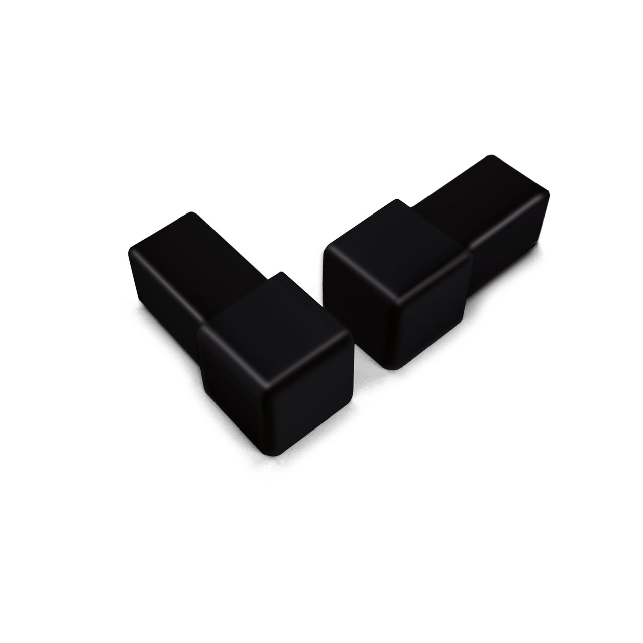 GENESIS EDQ122.117 HJØRNESTYKKE STÅL 12MM MATT SVART TIL EQQ 2-PK