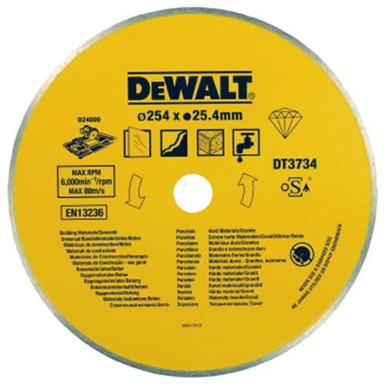 DEWALT KAPPESKIVE DIAM STEIN DT3734 DW