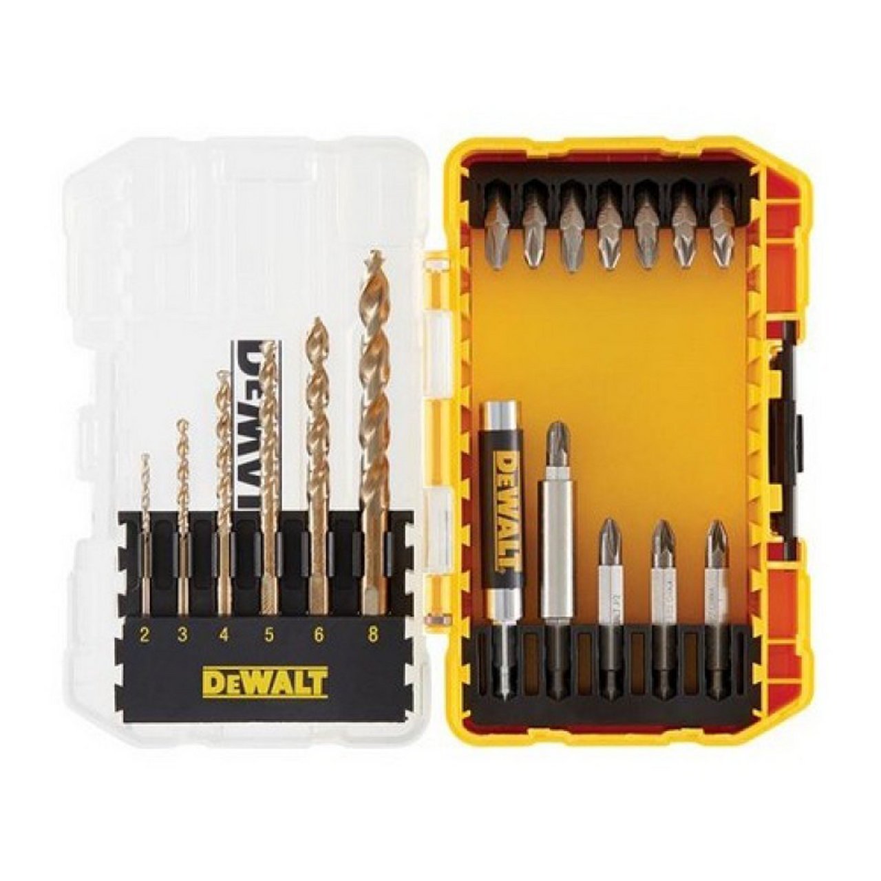 DEWALT 19 DELERS EXTREME 2 METALBORSETT DEWALT 19 DELERS EXTREME 2 METALBORSETT