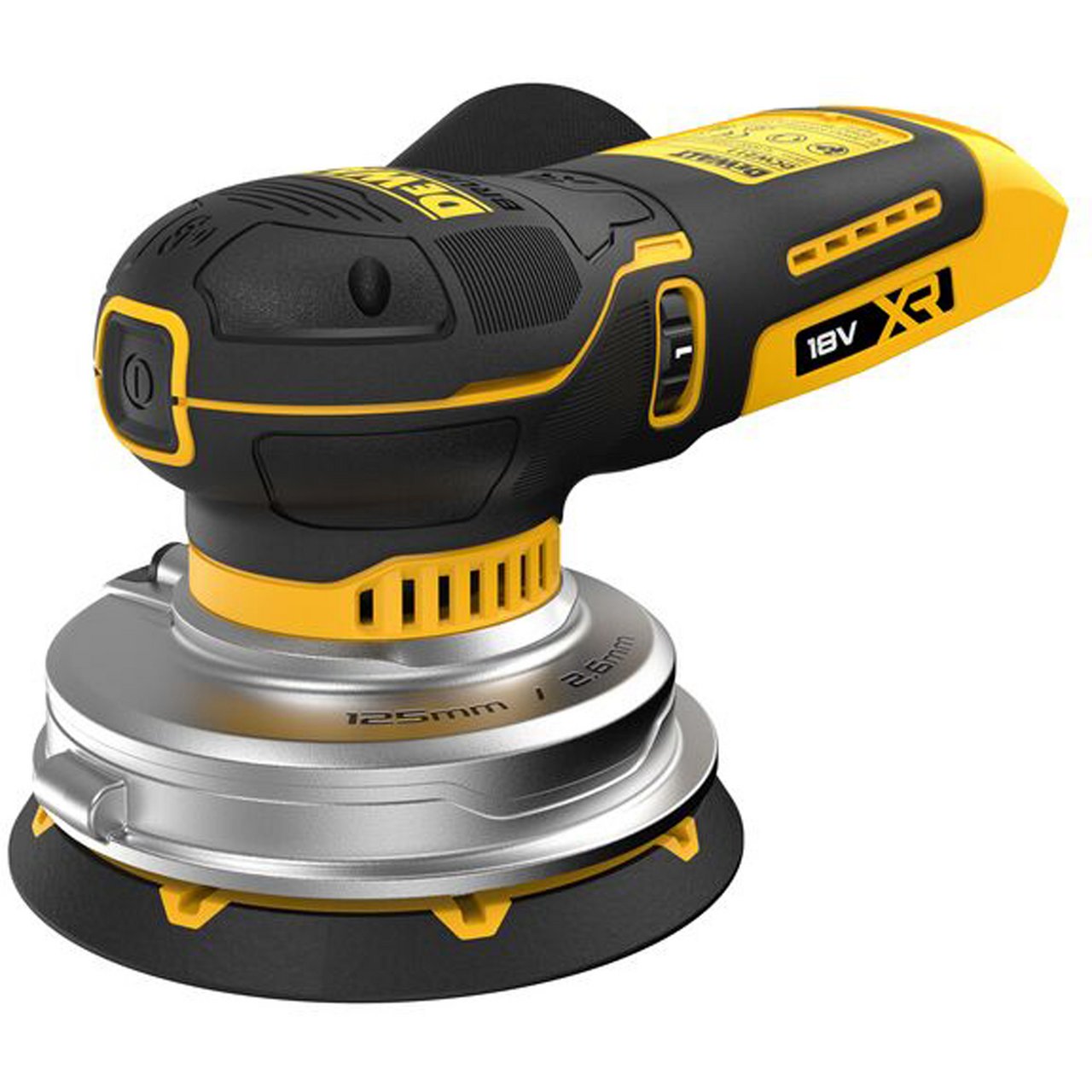 DEWALT EKSENTERSLIPER 18V 125MM DCW211N