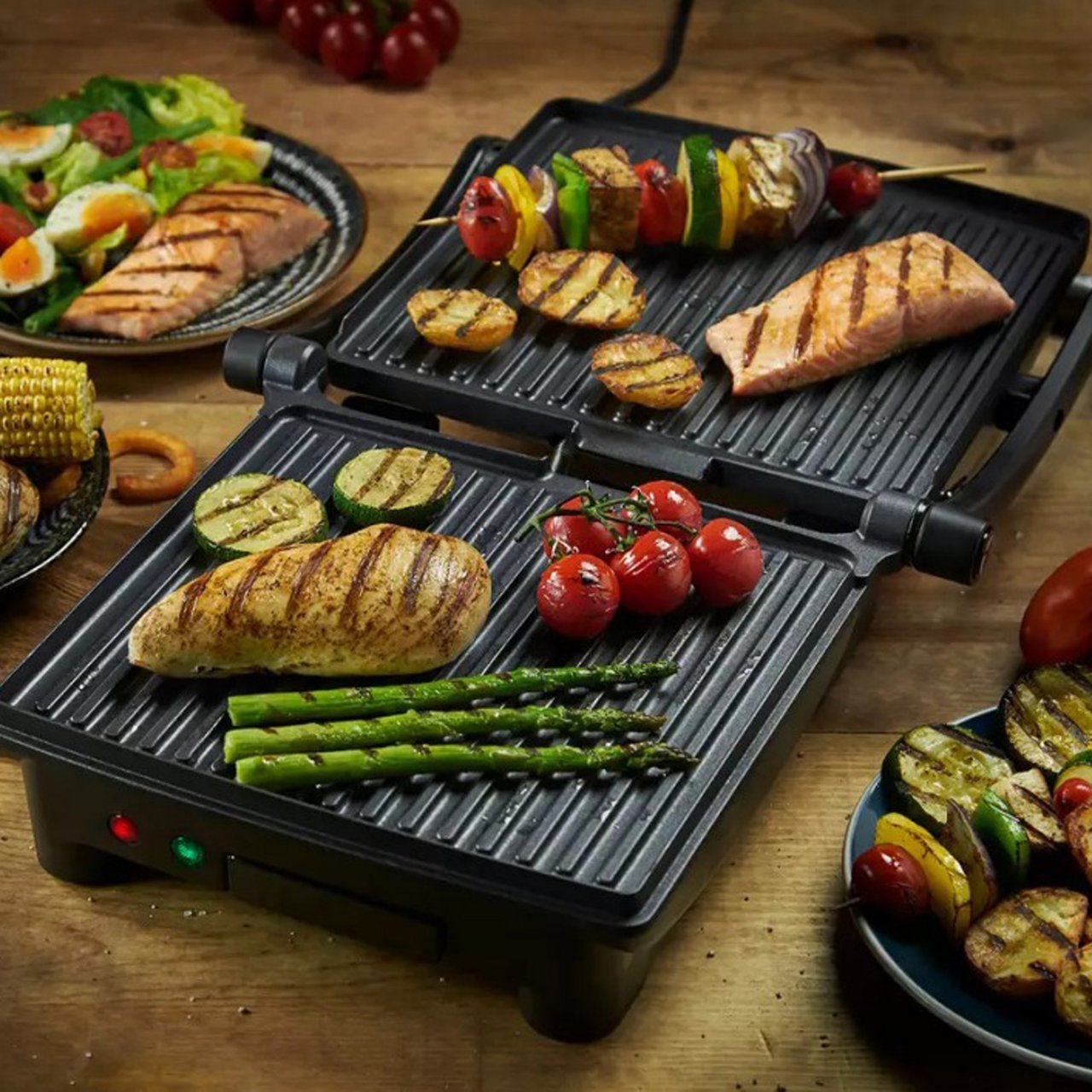 GEORGE FOREMAN PANINI GRILL, FLEXE GRILL