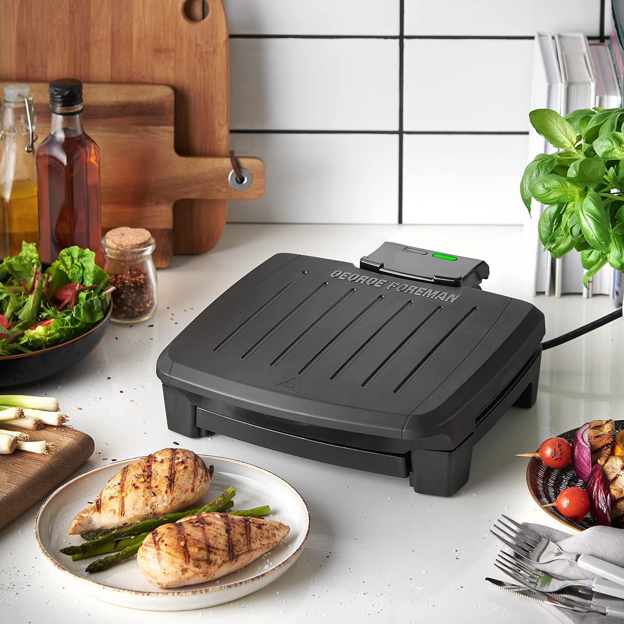 GEORGE FOREMAN GRILL IMMERSA MEDIUM OPPVASKBAR