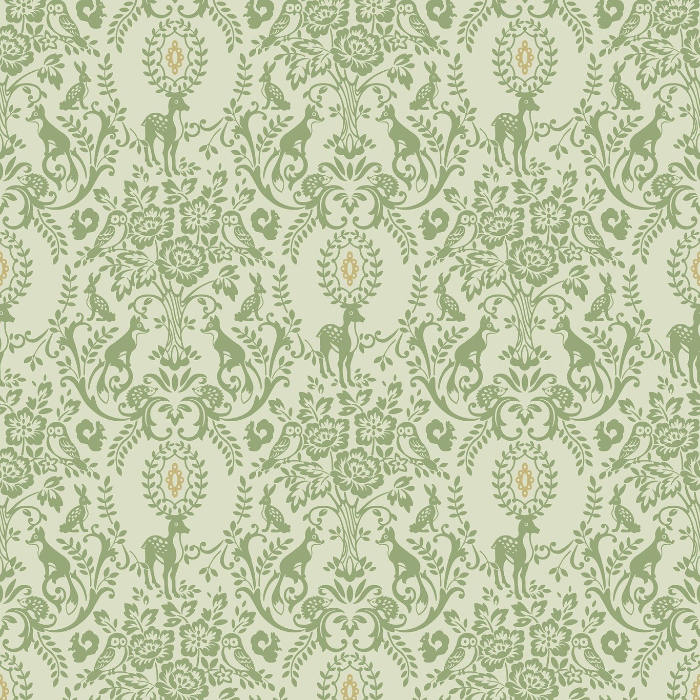 JACK N ROSE VINYLTAPET ORNAMENT GRØNN 10,05X0,53 M JACK N ROSE VINYLTAPET ORNAMENT GRØNN 10,05X0,53 M