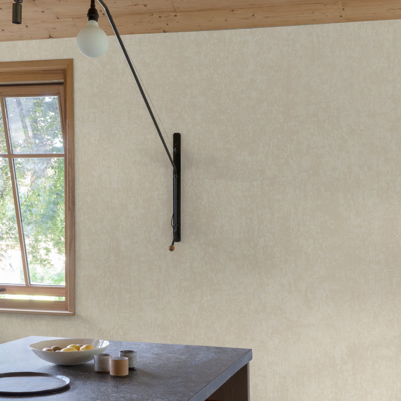 STOREYS MIKAYA VINYLTAPET PLAIN BEIGE 10X0,53M