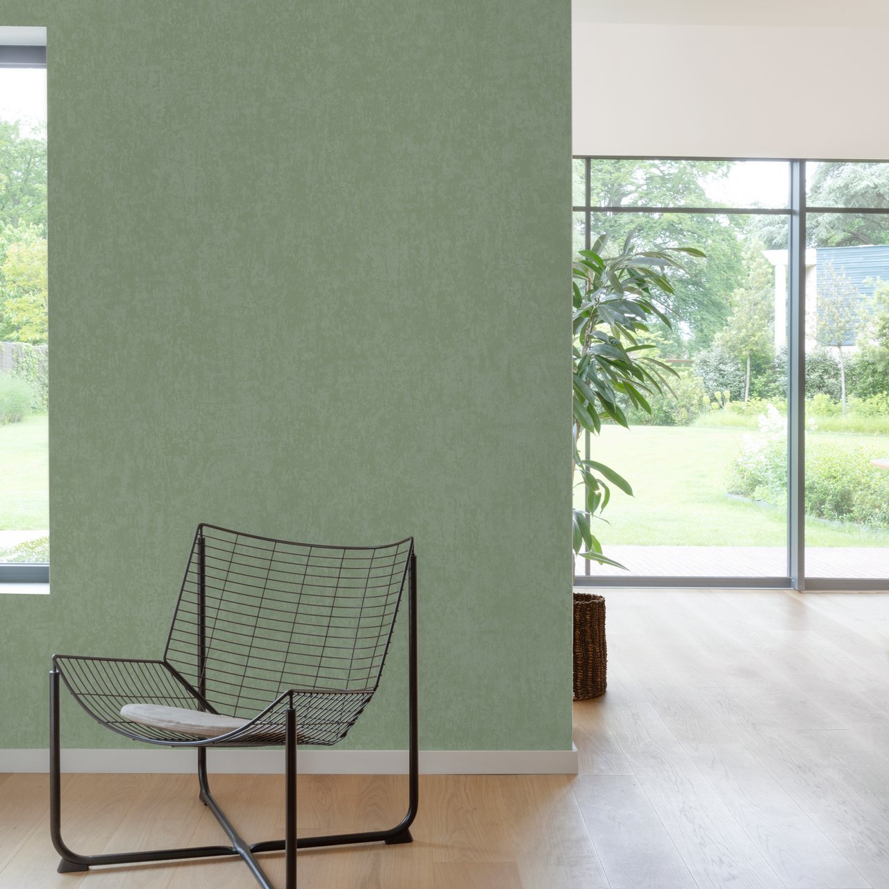 STOREYS MIKAYA VINYLTAPET PLAIN GRØNN 10X0,53M