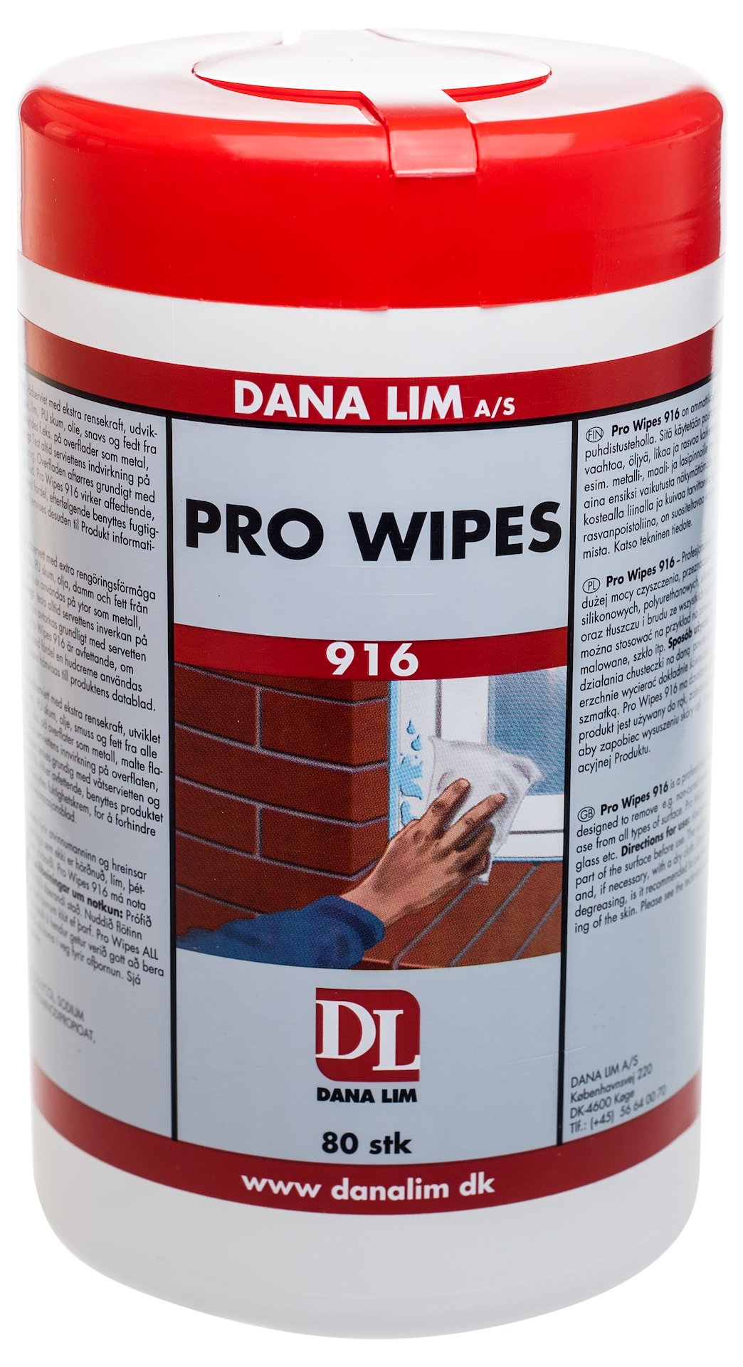 PRO WIPES 916 80STK PRO WIPES 916 80STK
