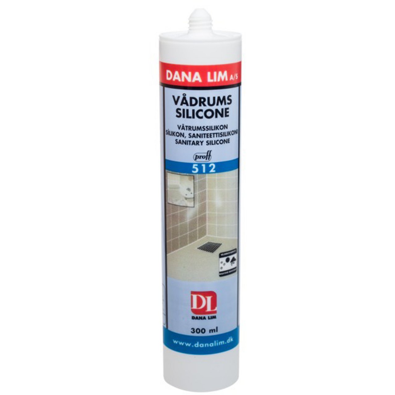 SILIKON VÅTROM 512 - MELLOMGRÅ SILIKON VÅTROM 512 - MELLOMGRÅ