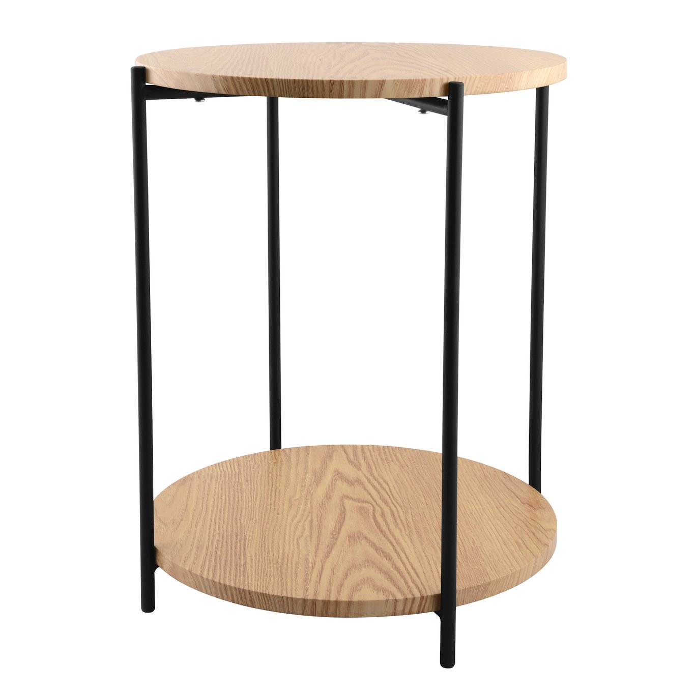 DAY SIDEBORD Ø40 H50CM TRE/SORT DAY SIDEBORD Ø40 H50CM TRE/SORT