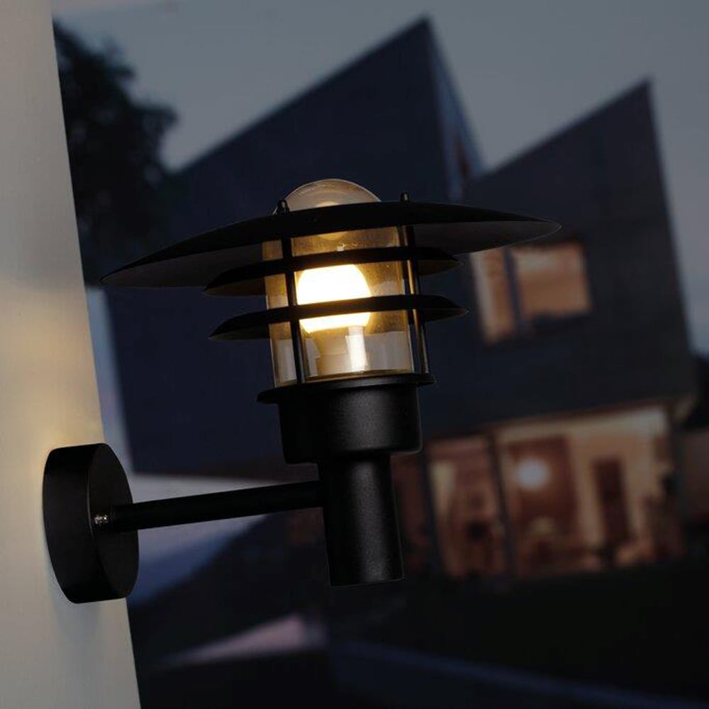 NORDLUX LØNSTRUP 32 VEGGLAMPE IP44 E27 SORT NORDLUX LØNSTRUP 32 VEGGLAMPE IP44 E27 SORT
