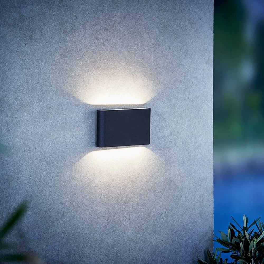 NORDLUX KINVER VEGGLAMPE IP54 LED SORT NORDLUX KINVER VEGGLAMPE IP54 LED SORT