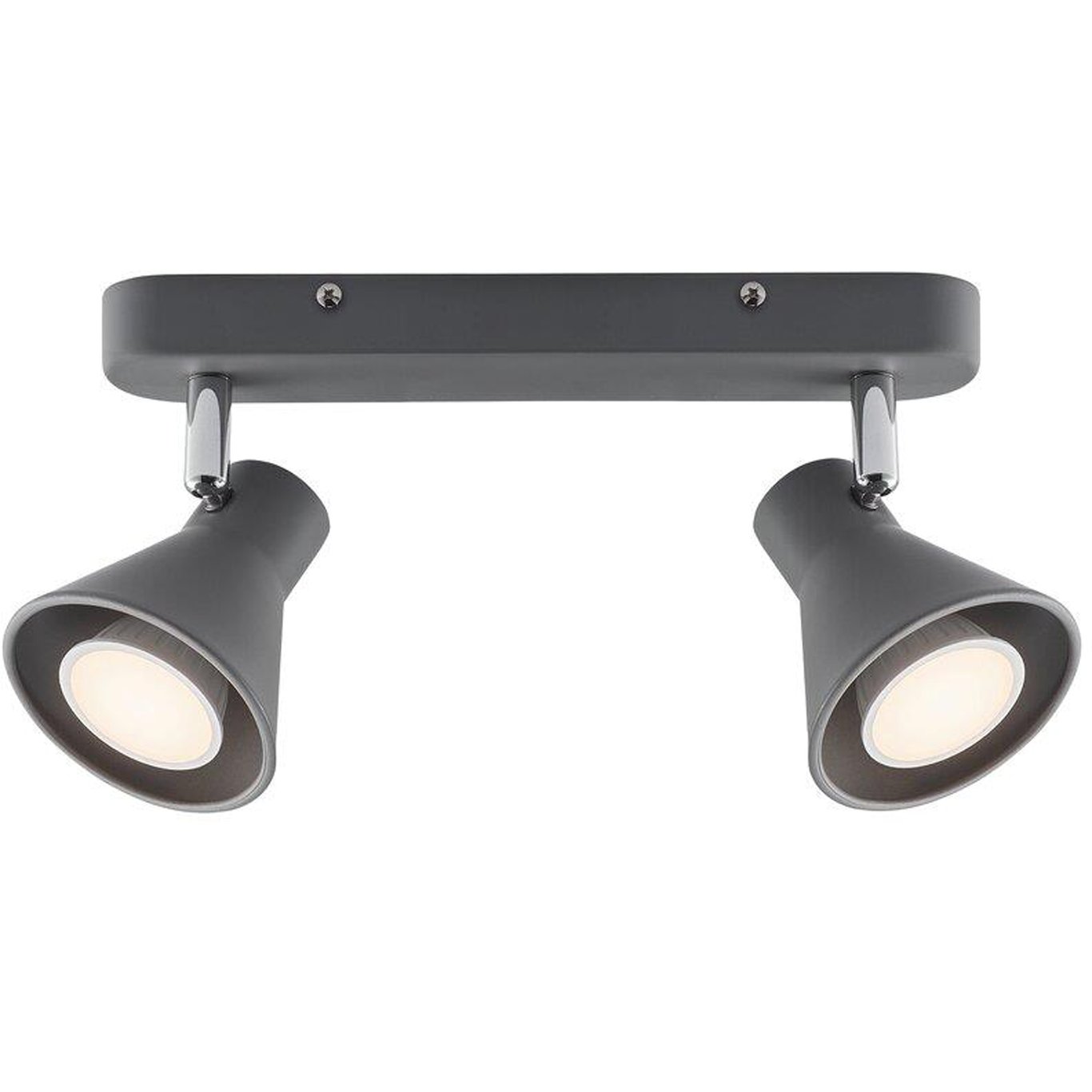 NORDLUX EIK 2-SPOTSKINNE MATT GRÅ NORDLUX EIK 2-SPOTSKINNE MATT GRÅ