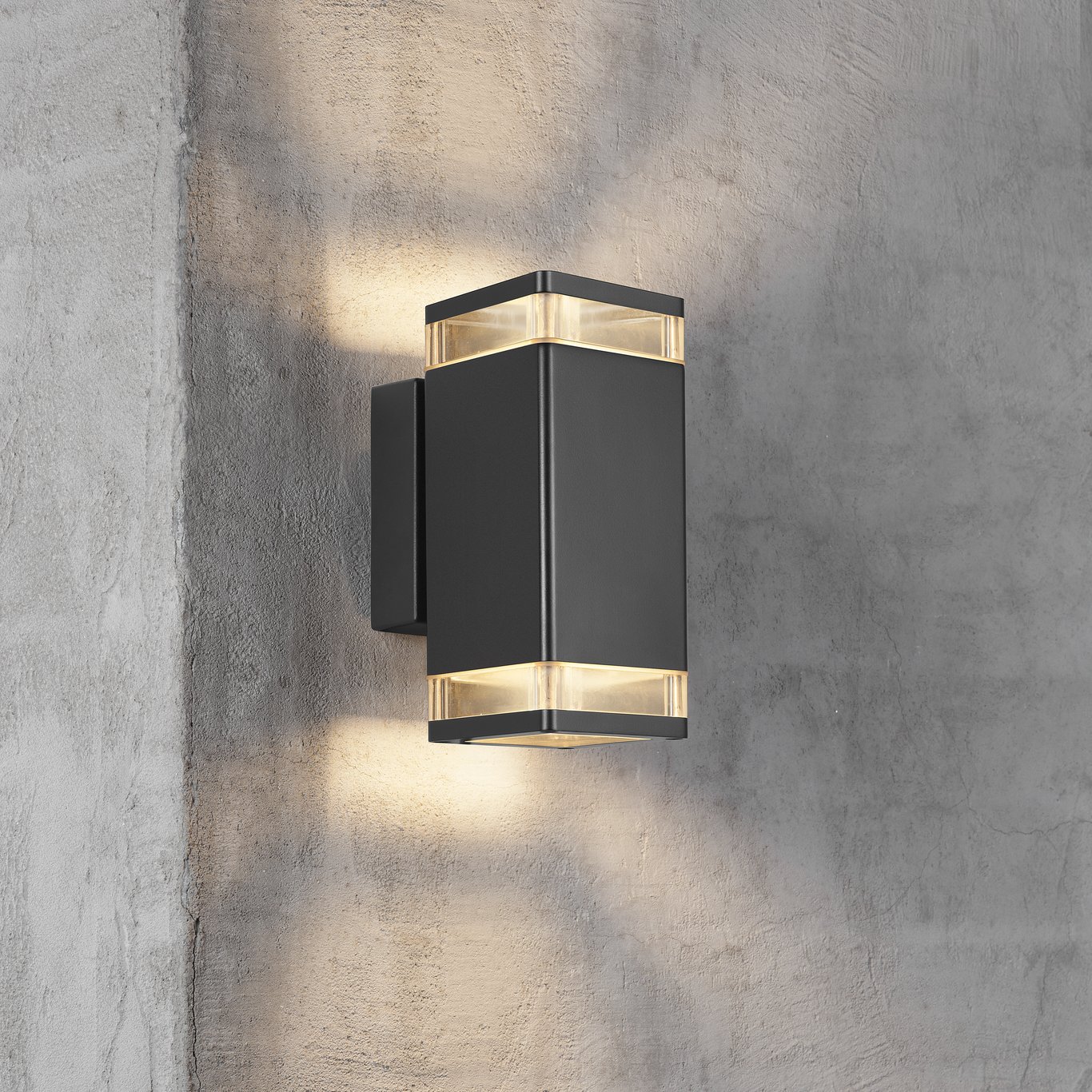 NORDLUX ELM DOBBEL VEGGLAMPE GU10 SORT NORDLUX ELM DOBBEL VEGGLAMPE GU10 SORT