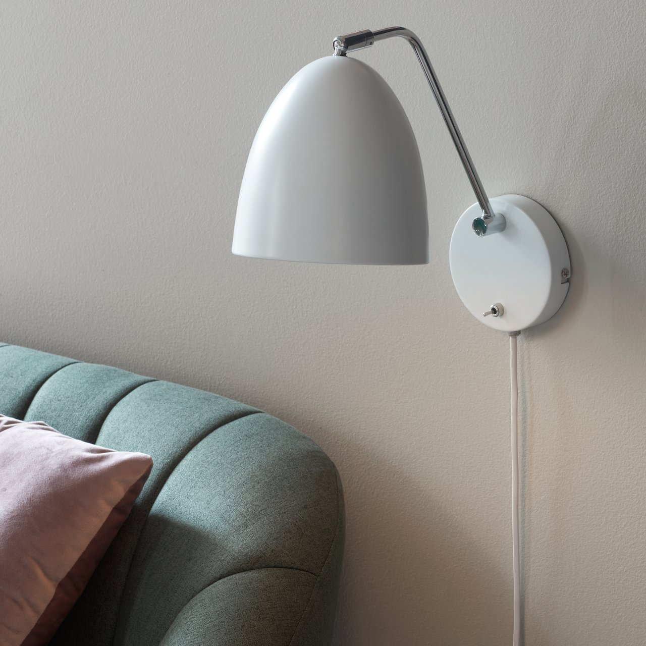 NORDLUX ALEXANDER VEGGLAMPE E27, HVIT NORDLUX ALEXANDER VEGGLAMPE E27, HVIT