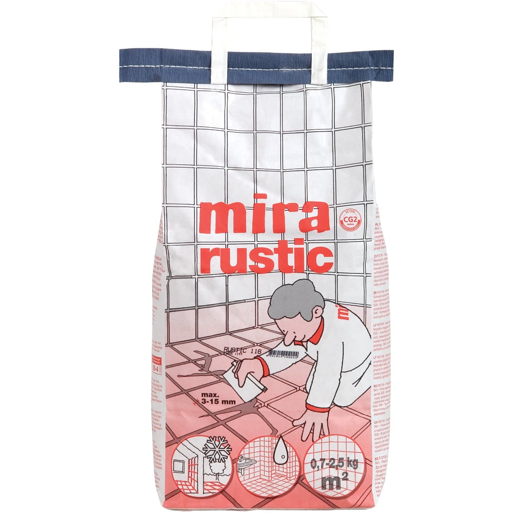 MIRA RUSTIC FUG 115 LYSGRÅ 15KG MIRA RUSTIC FUG 115 LYSGRÅ 15KG