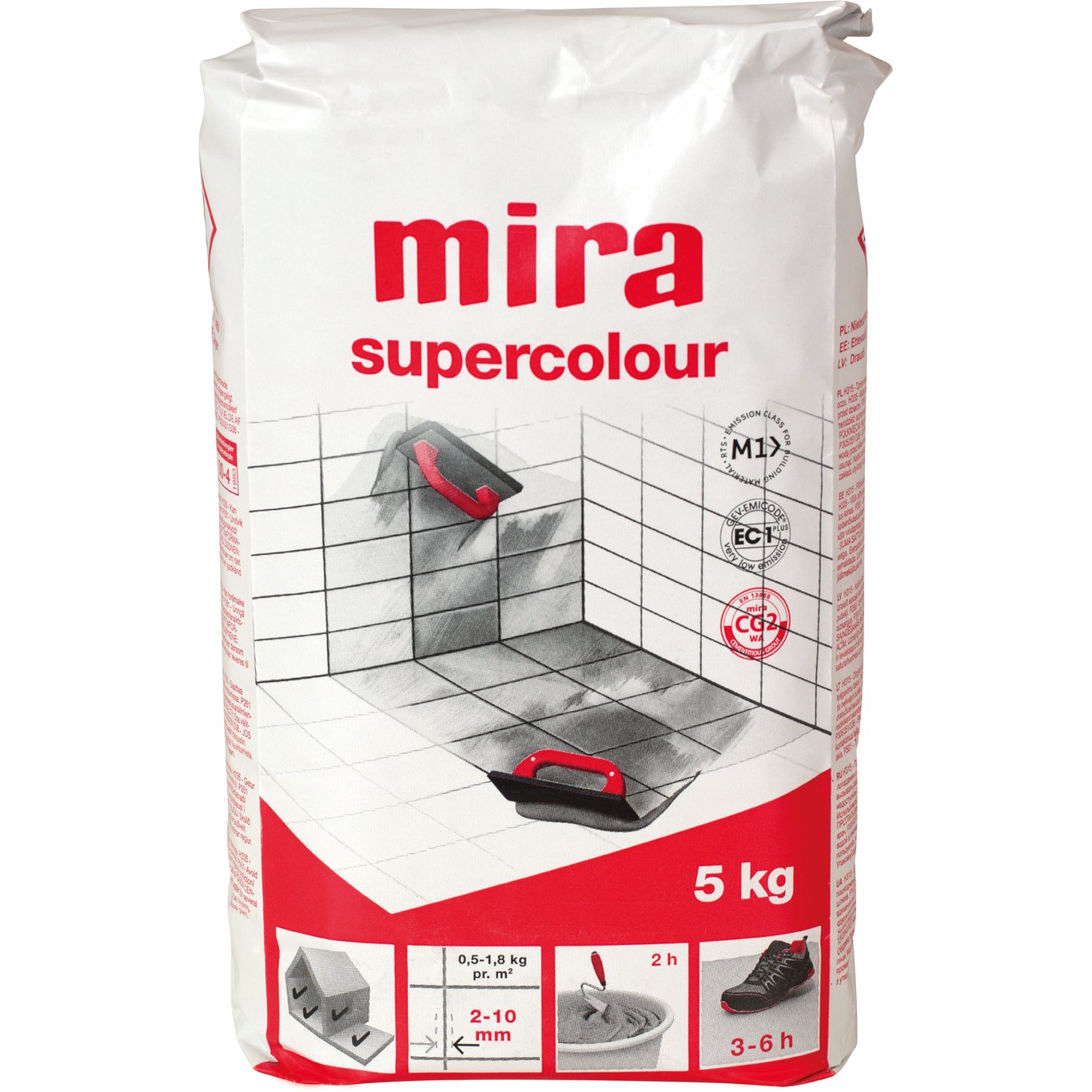 MIRA SUPERCOLOUR 121 MØRK GRÅ 5 KG MIRA SUPERCOLOUR 121 MØRK GRÅ 5 KG