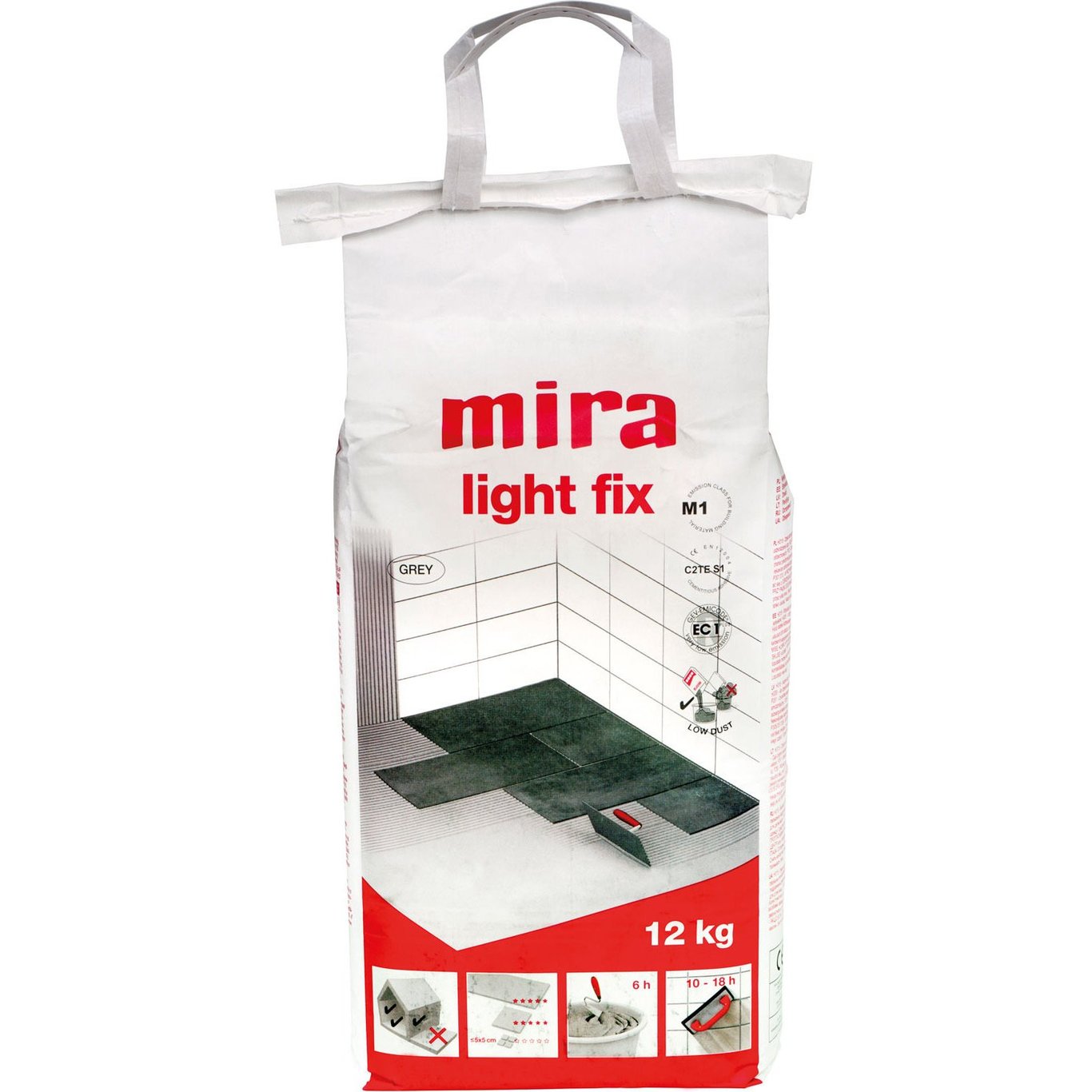 MIRA LIGHT FIX 12 KG GRÅTT FLISLIM MIRA LIGHT FIX 12 KG GRÅTT FLISLIM