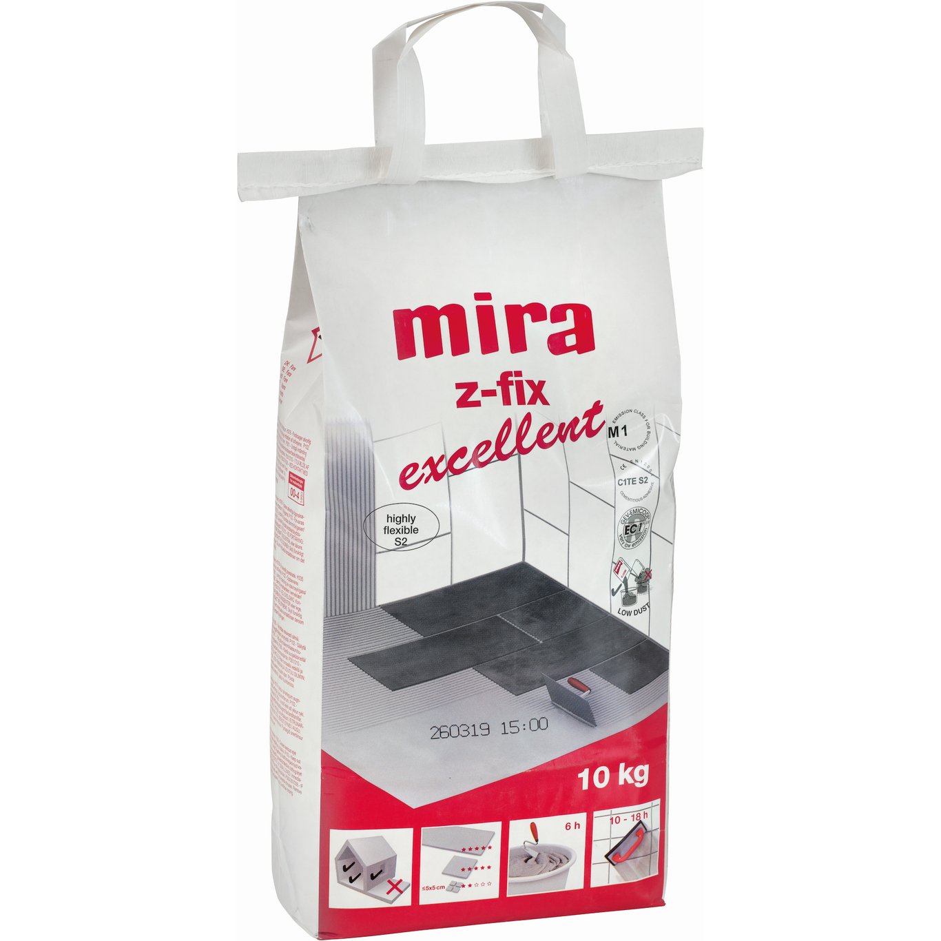 MIRA Z-FIX EXCELLENT STØVREDUSERT 10KG MIRA Z-FIX EXCELLENT STØVREDUSERT 10KG