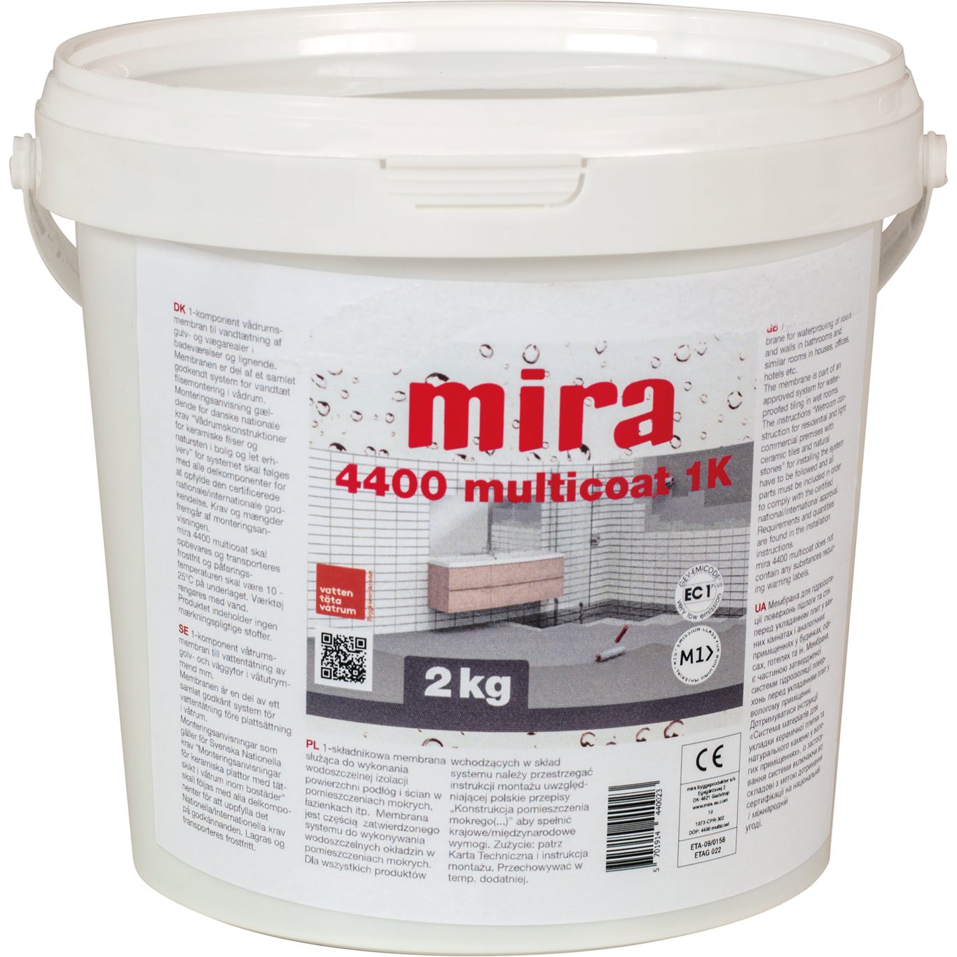 MIRA 4400 MULTICOAT MEMBRAN 2KG MIRA 4400 MULTICOAT MEMBRAN 2KG