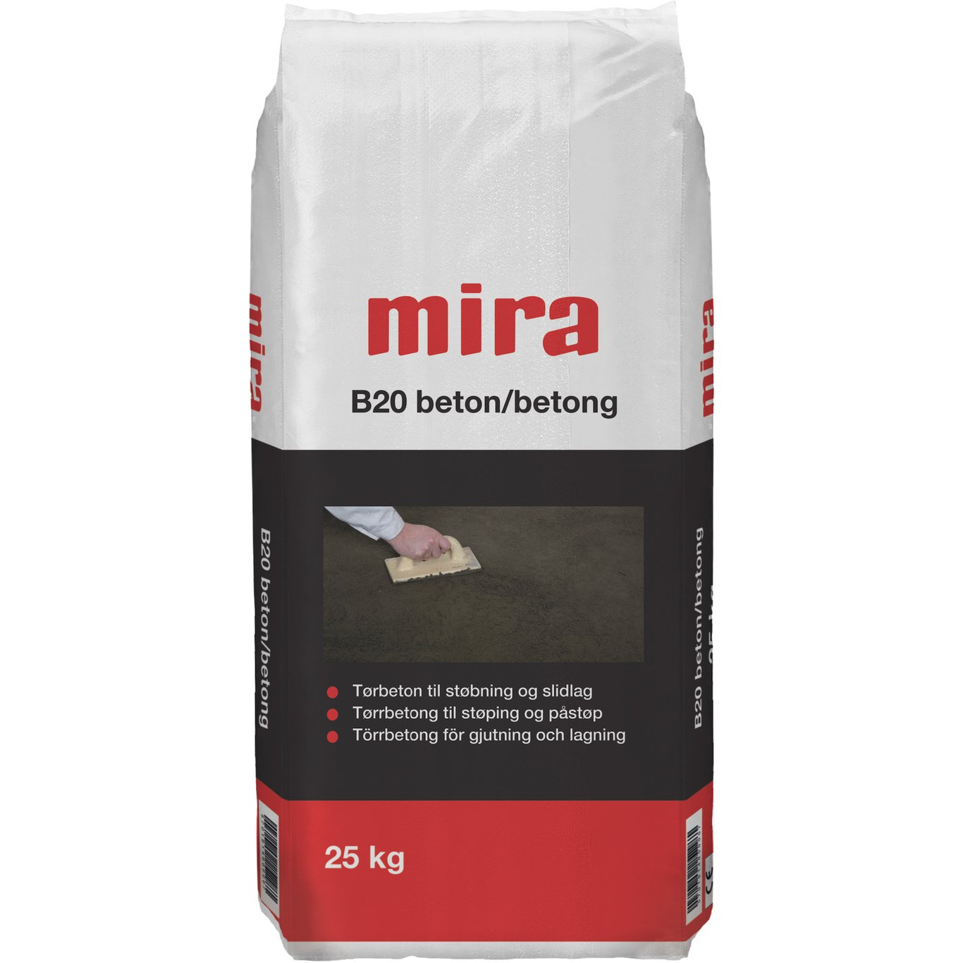 MIRA B20 TØRRBETONG 25KG MIRA B20 TØRRBETONG 25KG