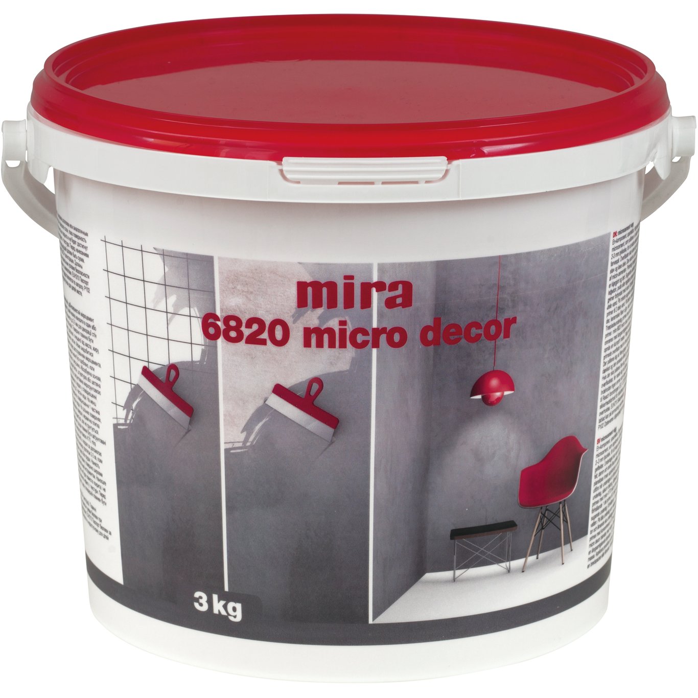 MIRA 6820 MICRO DECOR ANTRASITT 3 KG MIKROSEMENT
