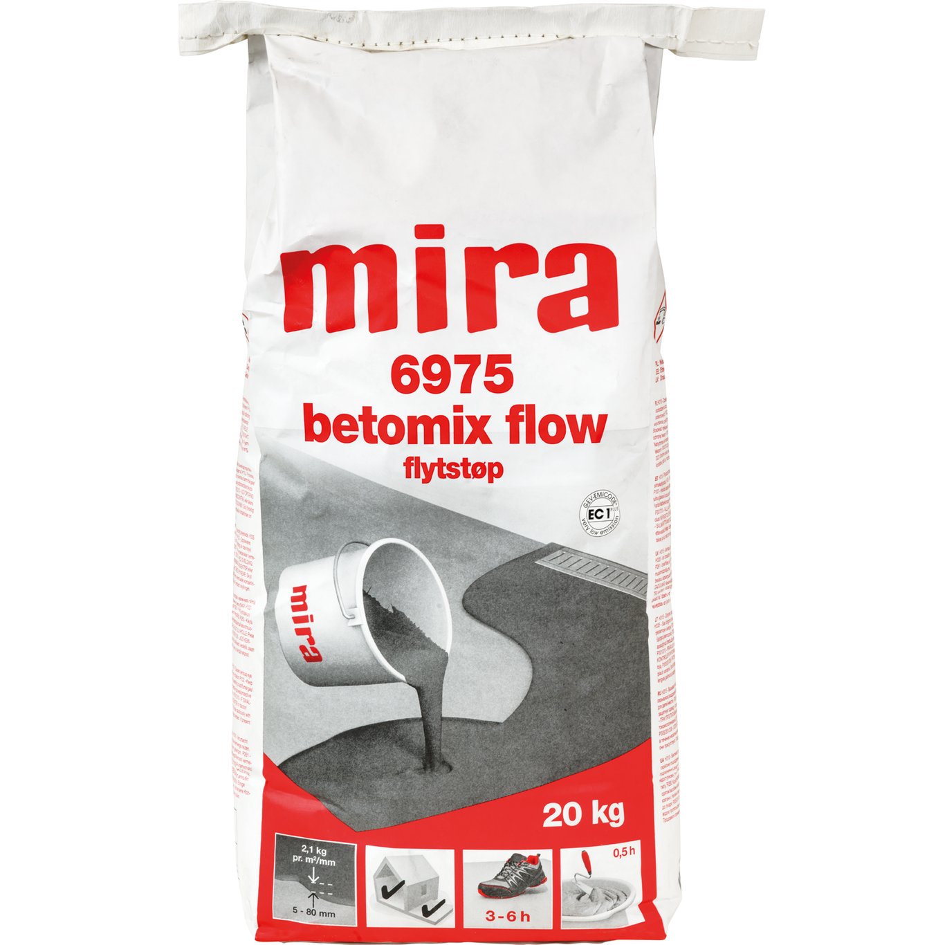 MIRA 6975 BETOMIX FLOW FLYTSTØP 20KG MIRA 6975 BETOMIX FLOW FLYTSTØP 20KG