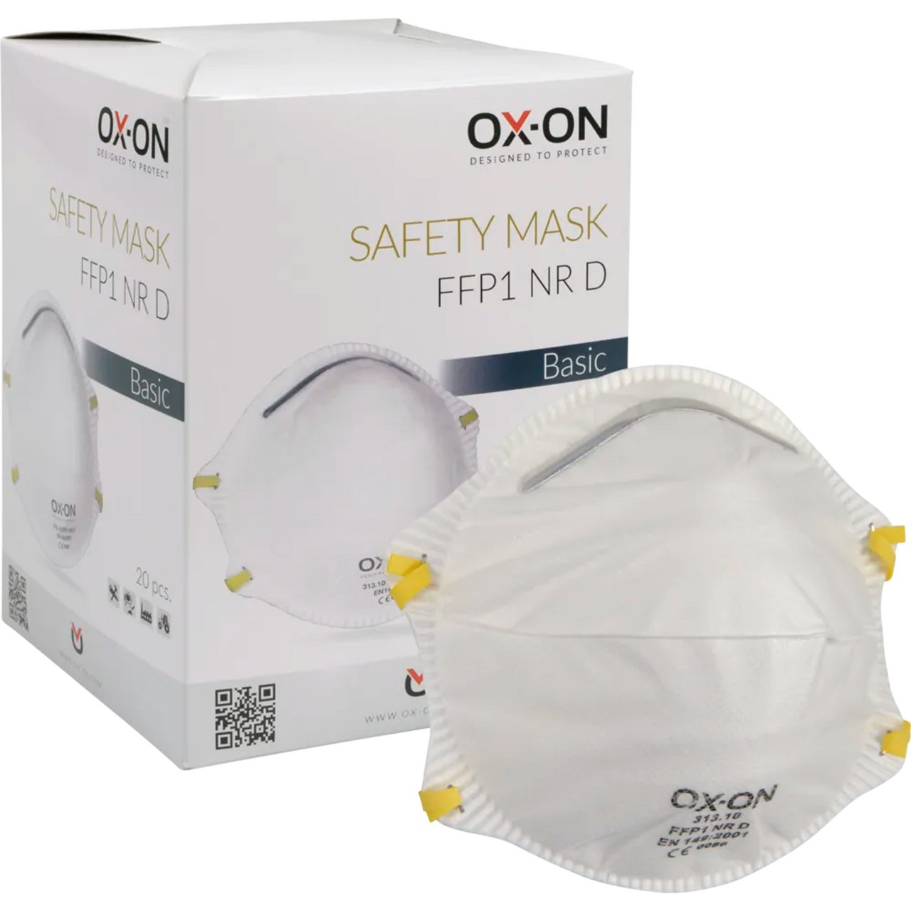 OX-ON MASKE FFP1 NR D BASIC 20 STK