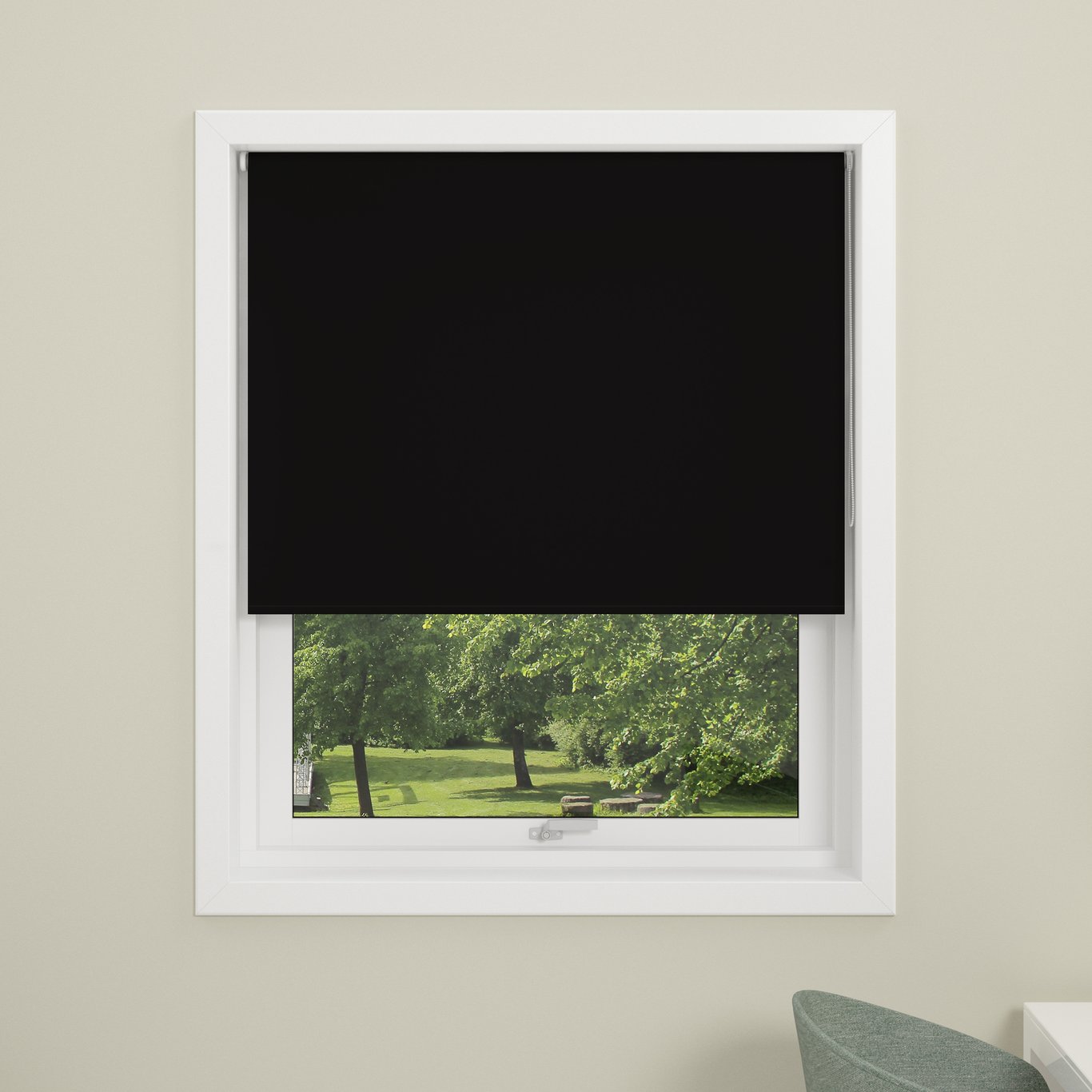 DEBEL RULLEGARDIN UNI LYSDEMPENDE SORT 80X175 DEBEL RULLEGARDIN UNI LYSDEMPENDE SORT 80X175