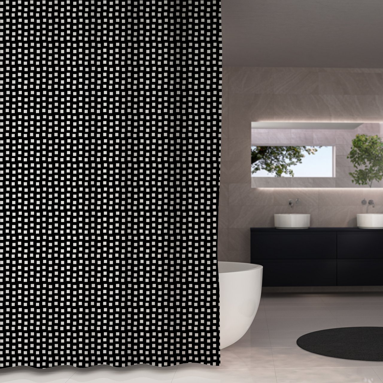 DEBEL DUSJFORHENG JAZZ 120X200CM GRÅ DEBEL DUSJFORHENG JAZZ 120X200CM GRÅ