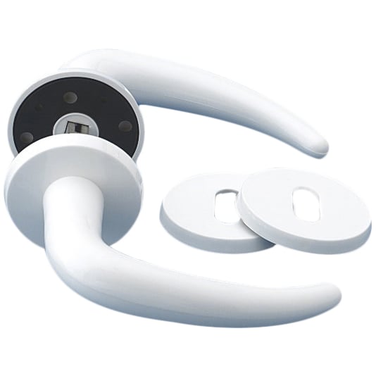 DØRGREP COUPE UNIVERSAL PLAST HVIT CC30MM