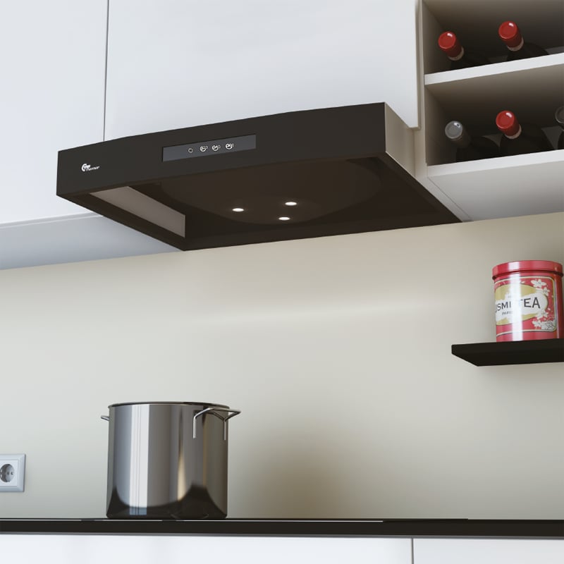 THERMEX AIRGRIP KJØKKENHETTE SORT MED FUKTSTYRING THERMEX AIRGRIP KJØKKENHETTE SORT MED FUKTSTYRING