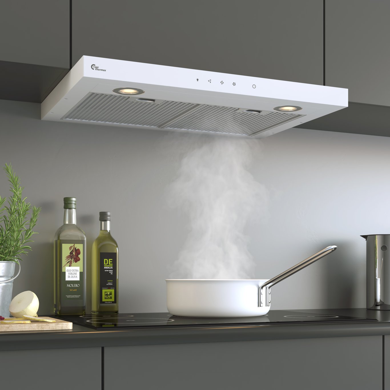 THERMEX SUPER SILENT GT KJØKKENHETTE SKAPINTEGRERT 60CM THERMEX SUPER SILENT GT KJØKKENHETTE SKAPINTEGRERT 60CM