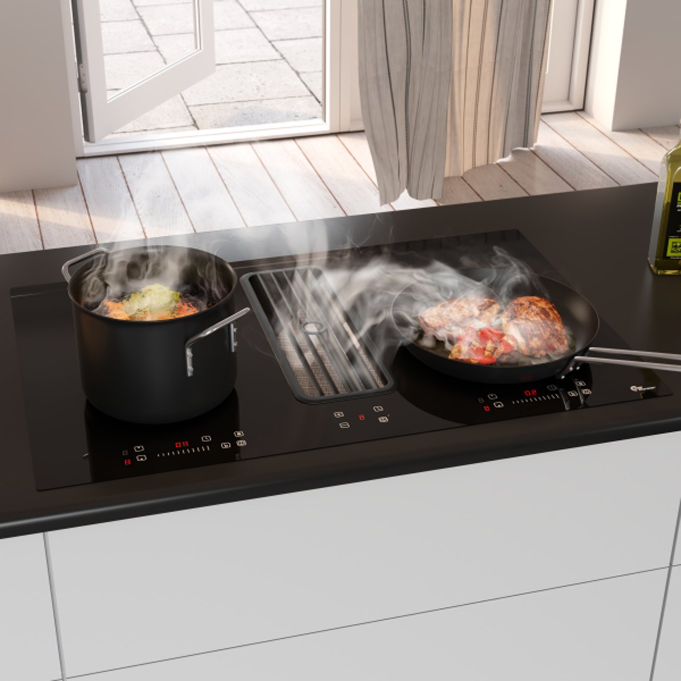 THERMEX LE MANS TYPHOON COMPACT KOKETOPP M/INNEBYGGET VIFTE 80CM THERMEX LE MANS TYPHOON COMPACT KOKETOPP M/INNEBYGGET VIFTE 80CM