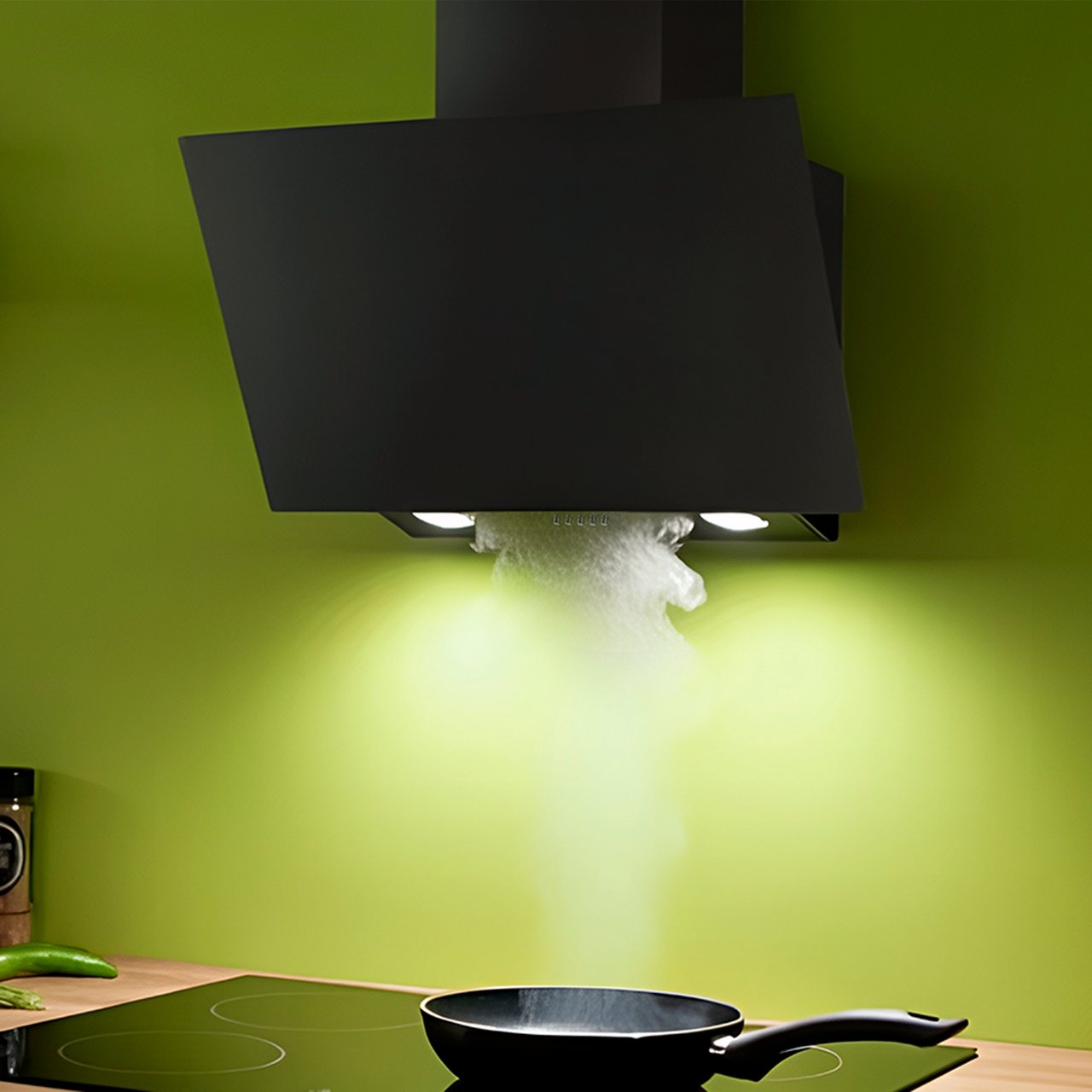 THERMEX TREND MODEL 50 KJØKKENHETTE 60 CM VEGGMODELL SORT MED MOTOR THERMEX TREND MODEL 50 KJØKKENHETTE 60 CM VEGGMODELL SORT MED MOTOR