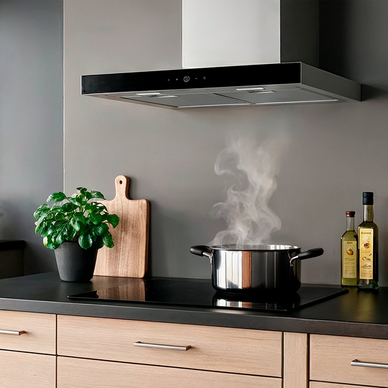 THERMEX TREND MODEL 90 KJØKKENHETTE 60 CM VEGGMODELL SORT MED MOTOR THERMEX TREND MODEL 90 KJØKKENHETTE 60 CM VEGGMODELL SORT MED MOTOR