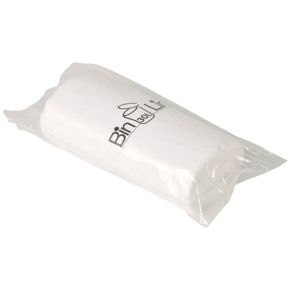 BIN-LINE 20+ 30 LTR. SØPPELPOSE - 20 STK. HVITE BIN-LINE 20+ 30 LTR. SØPPELPOSE - 20 STK. HVITE