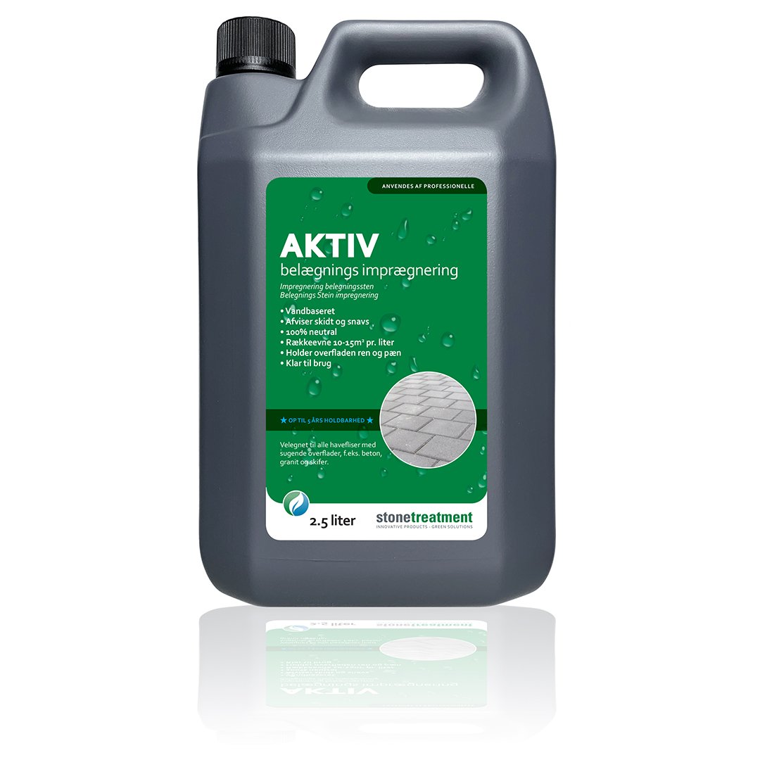 STONETREATMENT AKTIV FLIS OG BETONG IMPREGNERING 2,5 LITER STONETREATMENT AKTIV FLIS OG BETONG IMPREGNERING 2,5 LITER