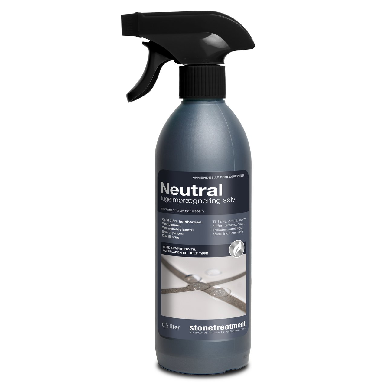 STONETREATMENT FUGEIMPREGNERING SØLV 0,5 LITER SPRAY STONETREATMENT FUGEIMPREGNERING SØLV 0,5 LITER SPRAY