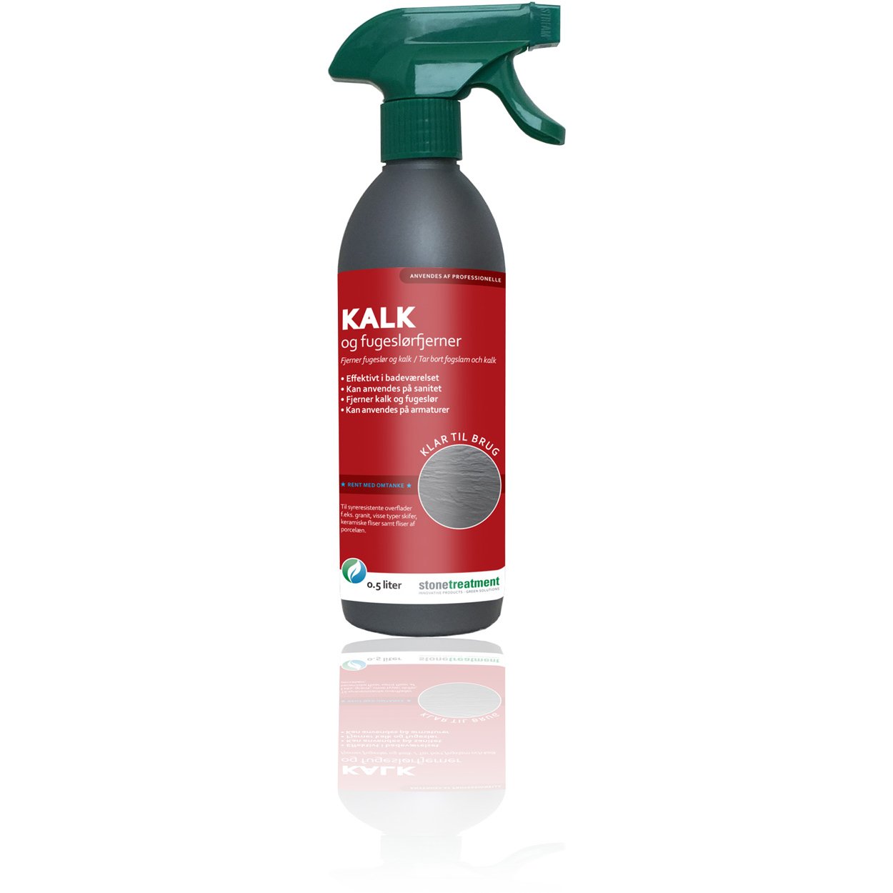 STONETREATMENT KALK OG FUGESLØRFJERNER 0,5 LITER SPRAY STONETREATMENT KALK OG FUGESLØRFJERNER 0,5 LITER SPRAY