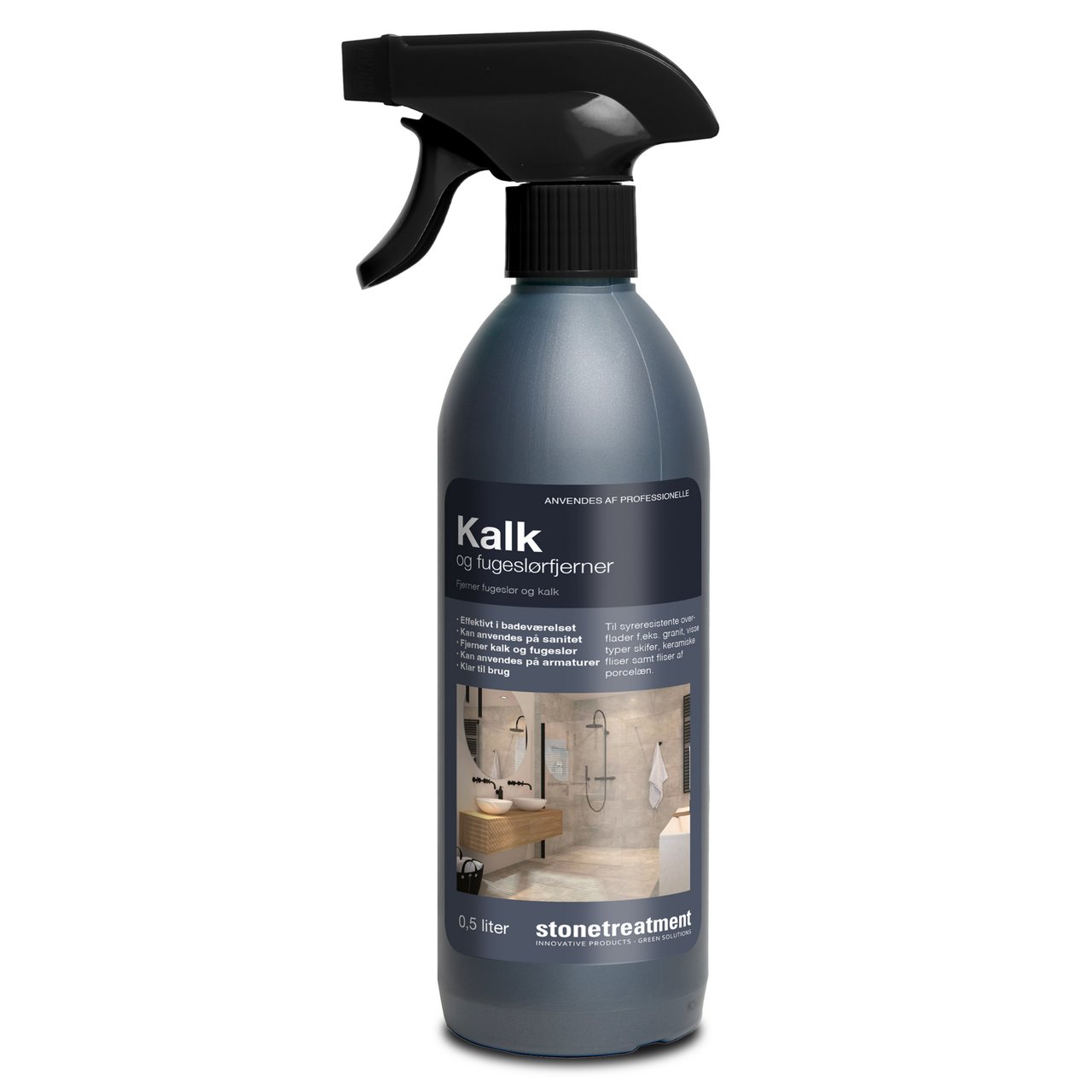 STONETREATMENT KALK OG FUGESLØRFJERNER 0,5 LITER SPRAY STONETREATMENT KALK OG FUGESLØRFJERNER 0,5 LITER SPRAY