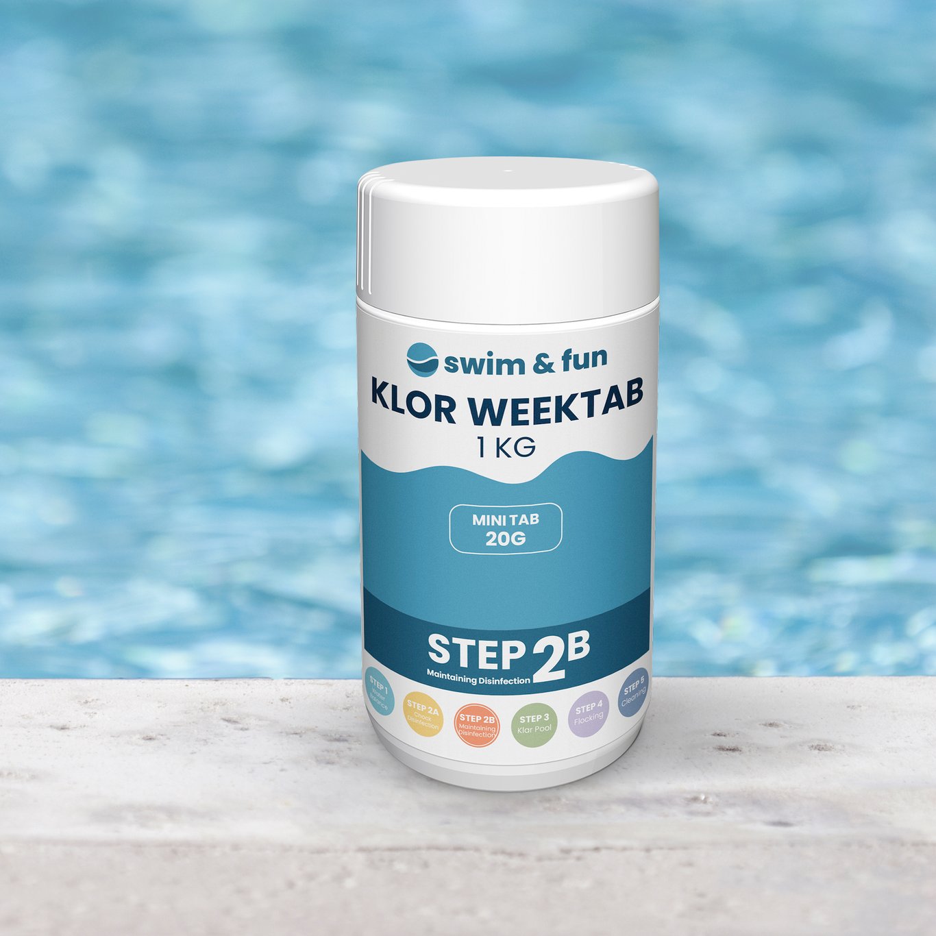 SWIM & FUN KLOR WEEKTAB 20G 1KG SWIM & FUN KLOR WEEKTAB 20G 1KG