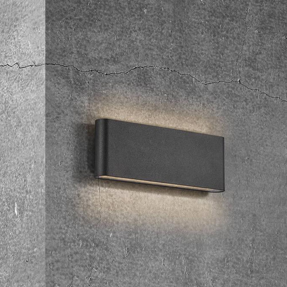 NORDLUX KINVER 26 VEGGLAMPE IP54 LED SORT NORDLUX KINVER 26 VEGGLAMPE IP54 LED SORT