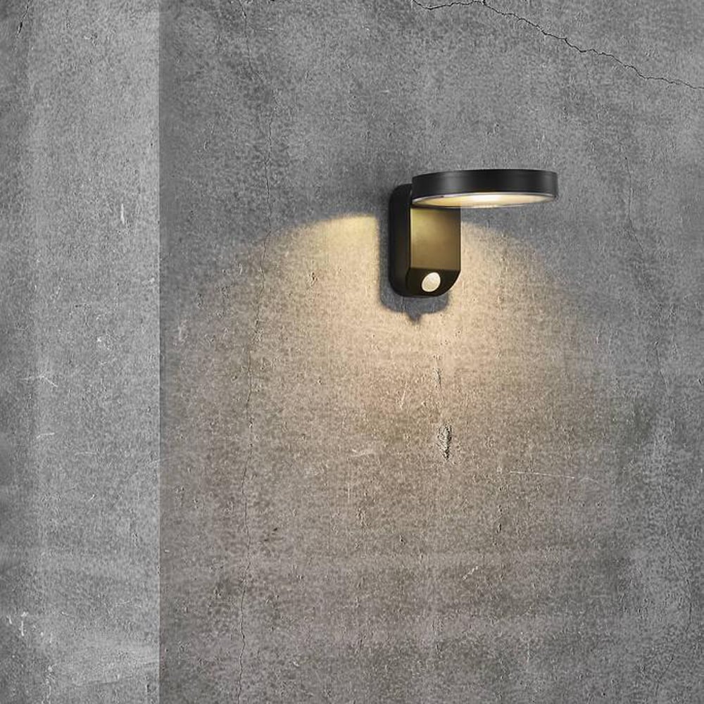 NORDLUX RICA ROUND SOLDREVET VEGGLAMPE LED SORT NORDLUX RICA ROUND SOLDREVET VEGGLAMPE LED SORT